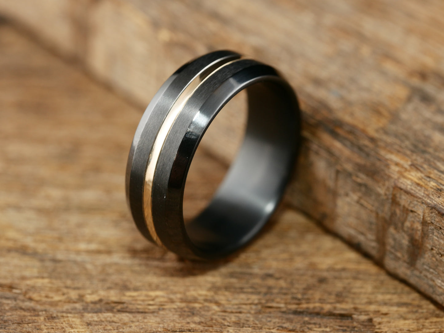Onyx - Black Titanium and 14K Yellow Gold