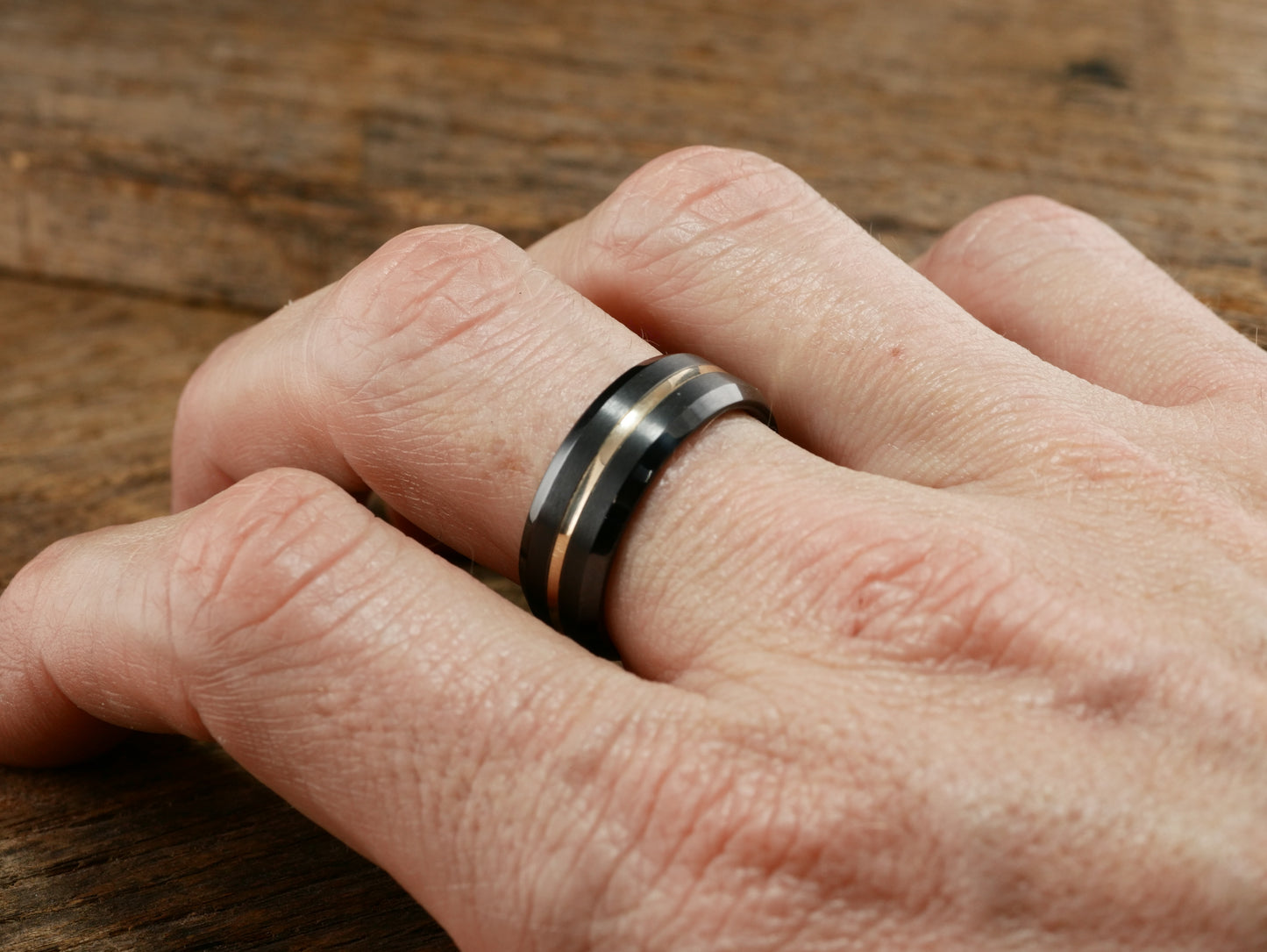 Onyx - Black Titanium and 14K Yellow Gold