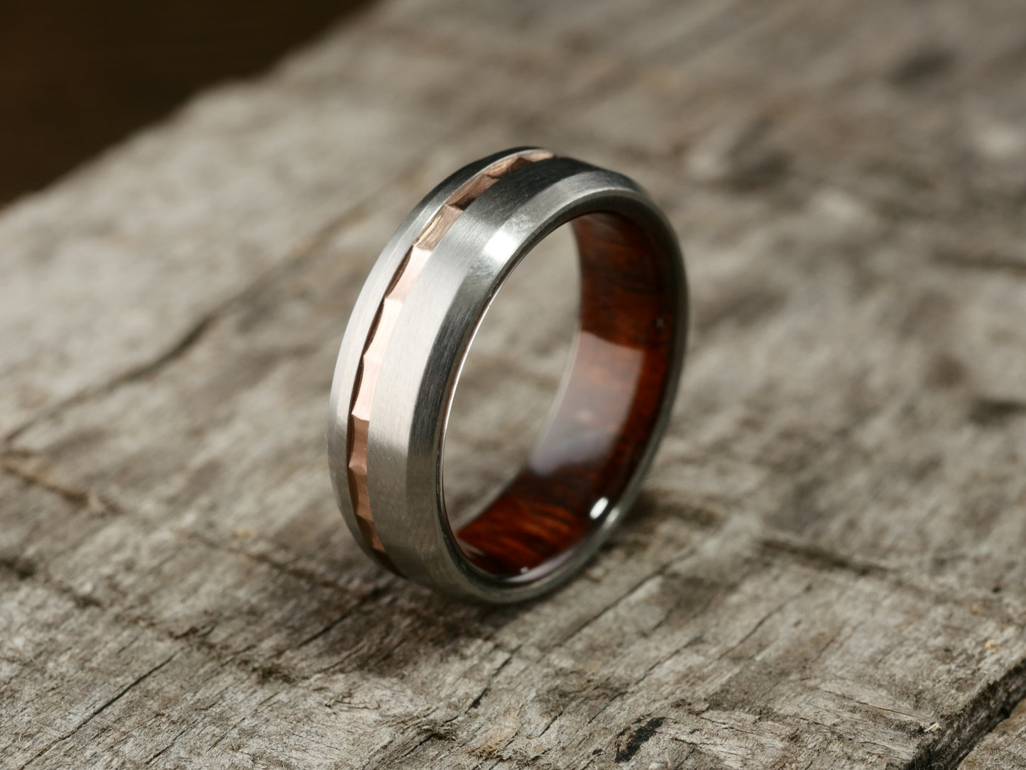 Brushed Duality+ (Koa & Wavy 14K Rose Gold)