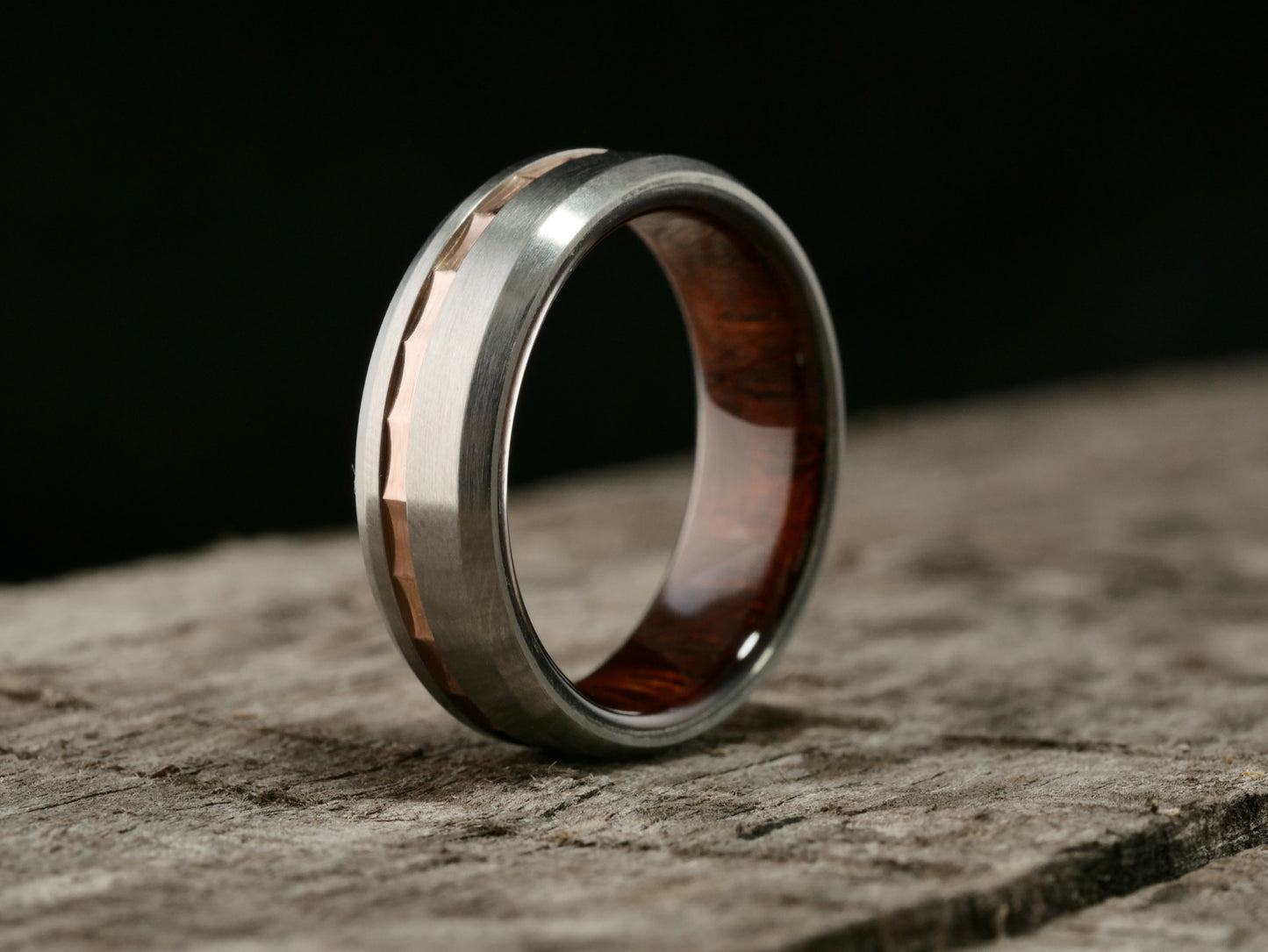 Brushed Duality+ (Koa & Wavy 14K Rose Gold)