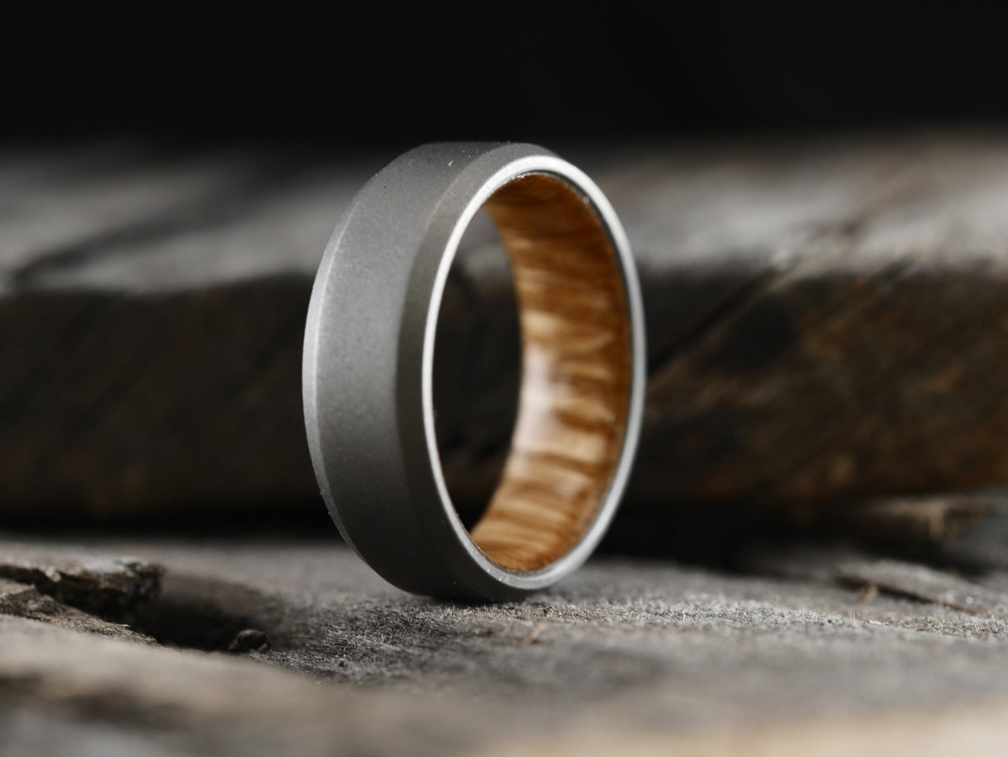 Stonewashed Duality (whiskey barrel wood w/bevel)