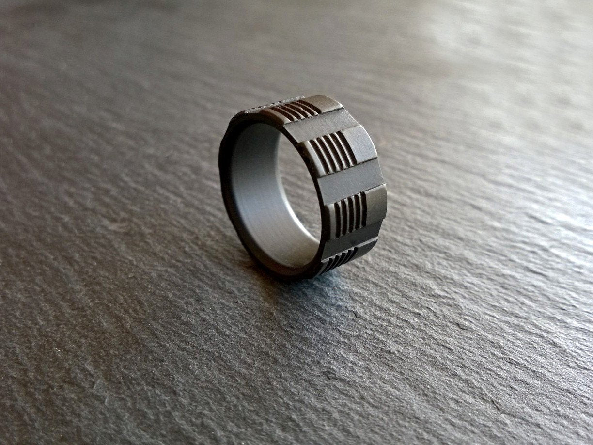 Saber - Custom Machined Men's Ring