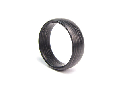 Fade - Side Cut Carbon Fiber Men's Wedding Ring