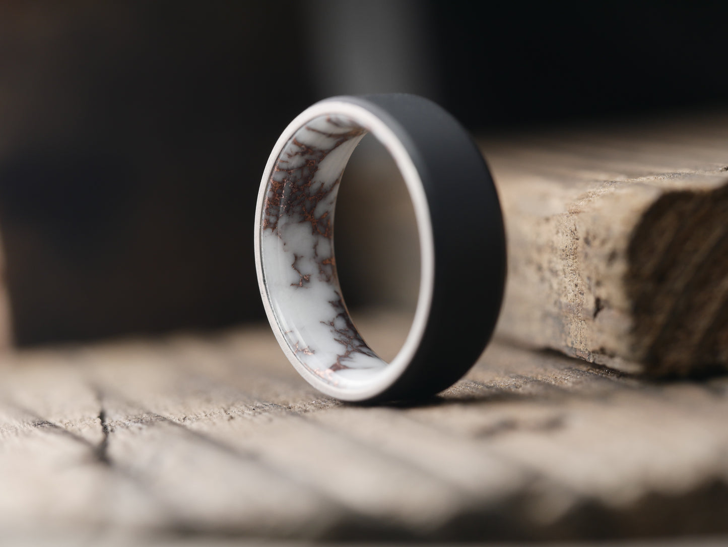 Black Duality (White w/Copper Matrix)