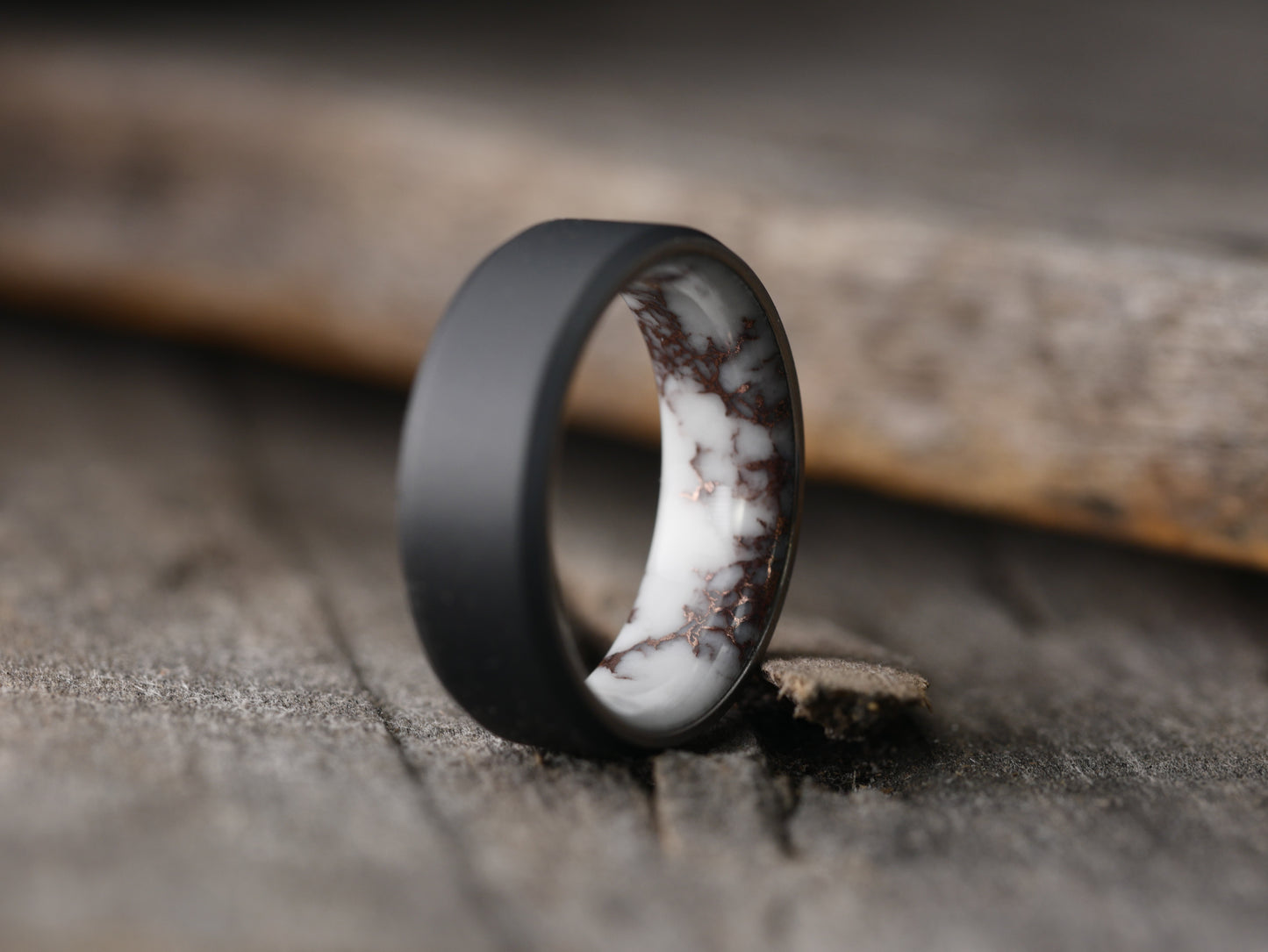Black Duality (White w/Copper Matrix)