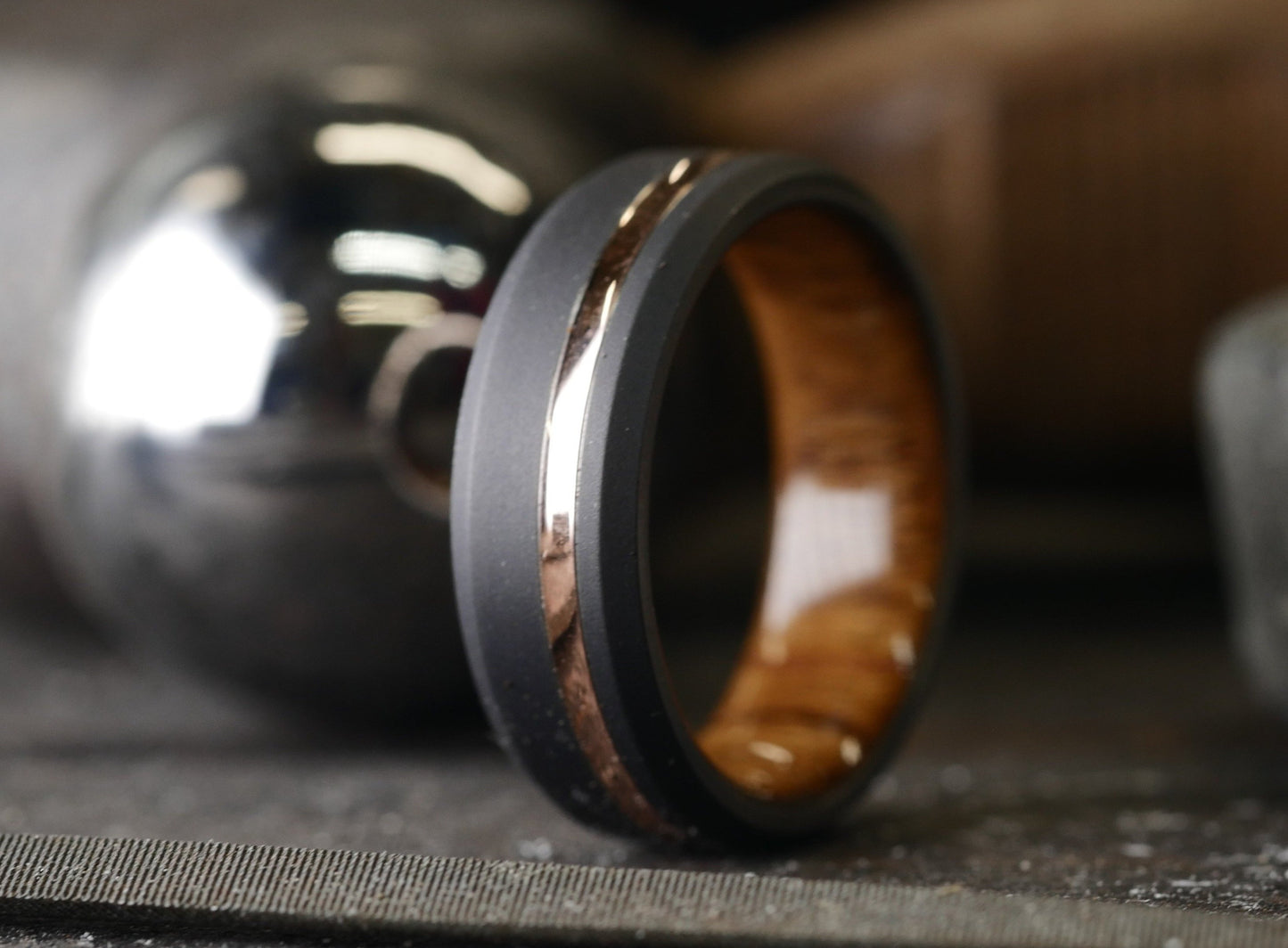 Black Duality+ (Teak & 14K Rose Gold)