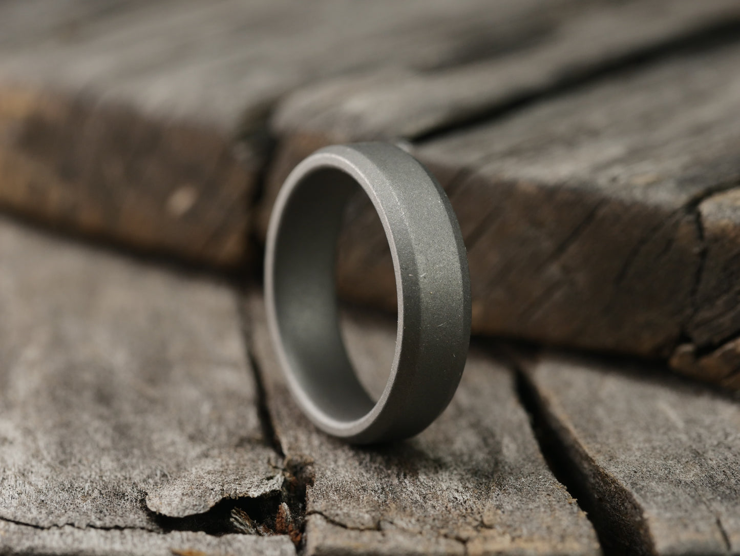 Singularity - Stonewashed Titanium Ring