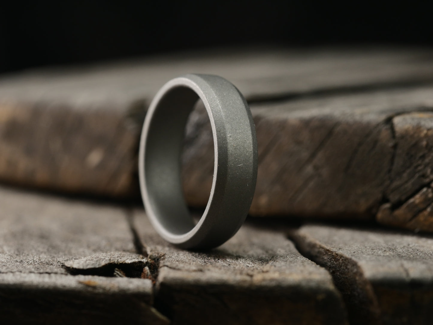Singularity - Stonewashed Titanium Ring