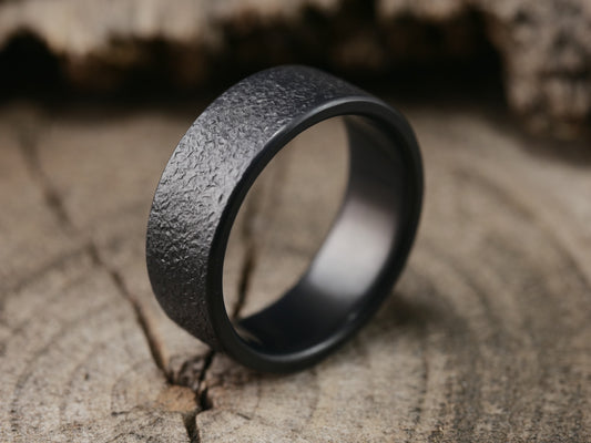 Grit - Black Titanium Ring
