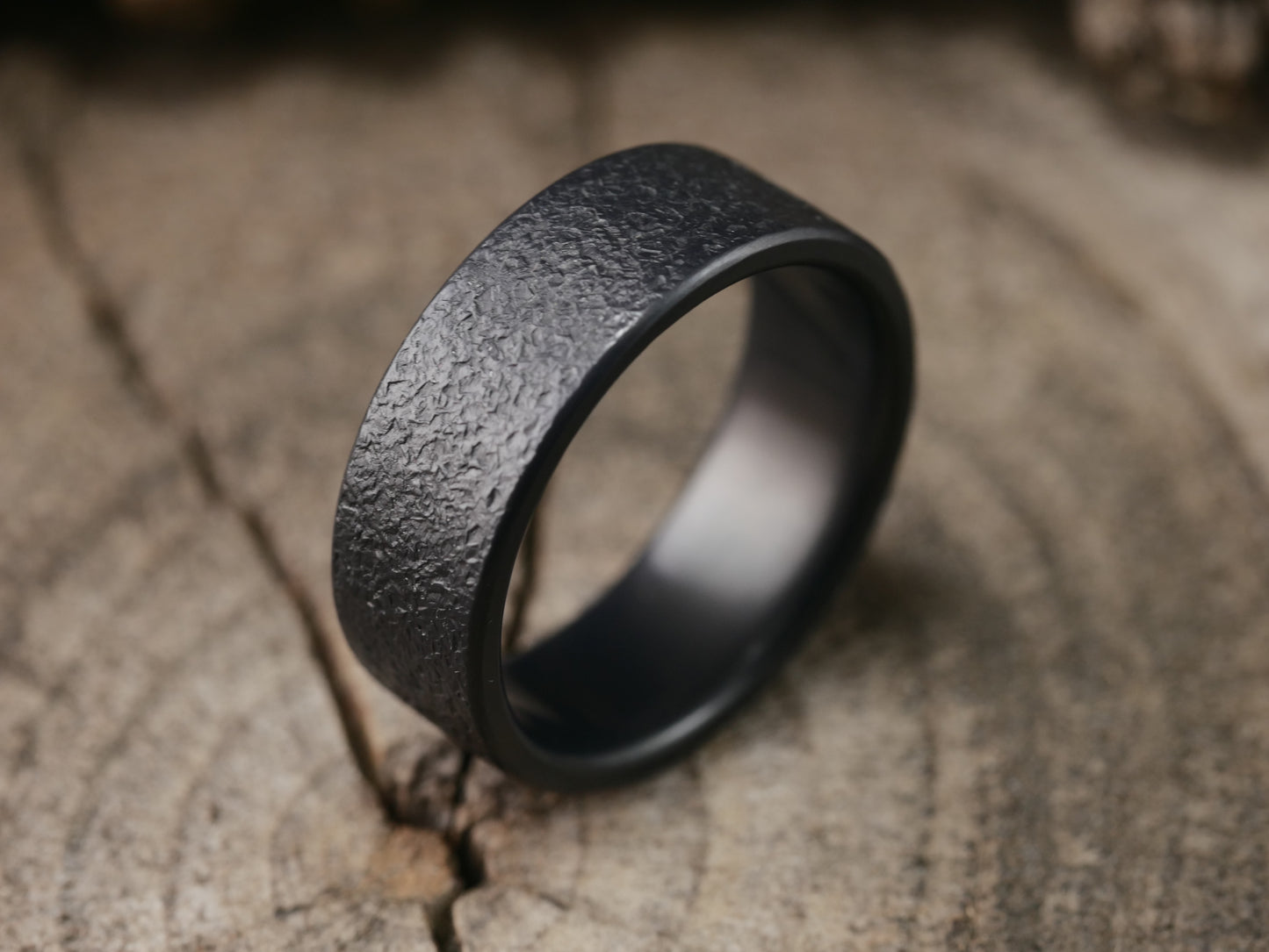 Grit - Black Titanium Ring