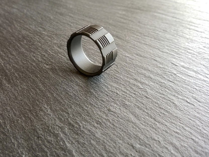 Saber - Custom Machined Men's Ring