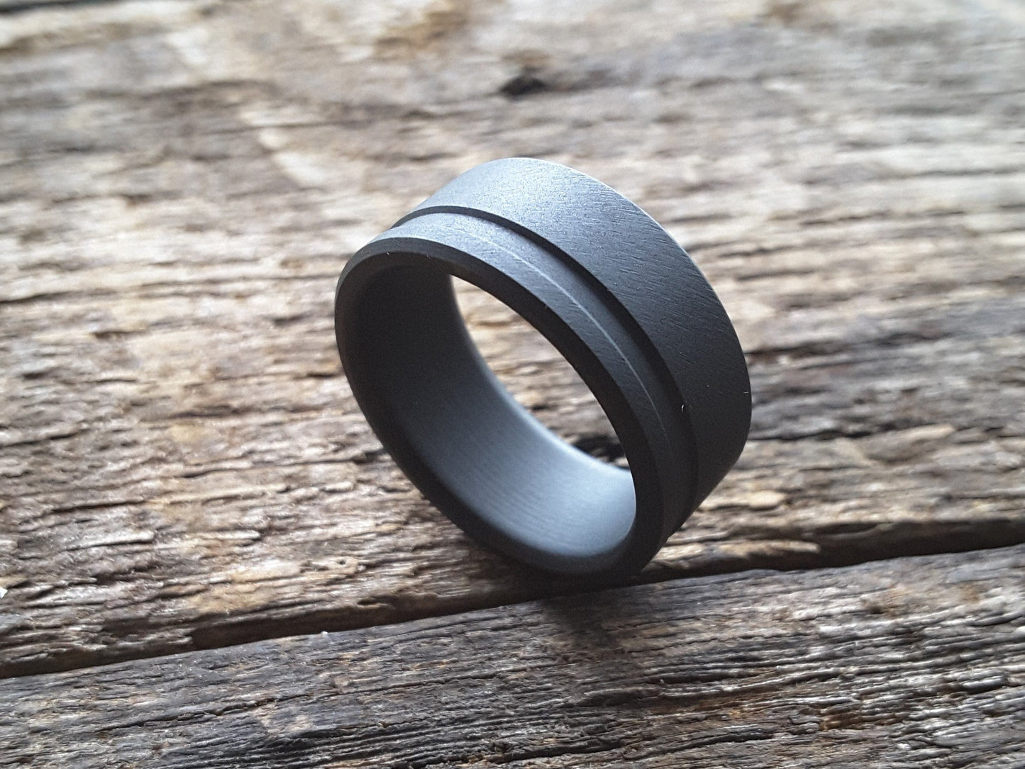 Orbit - Blackened Titanium Men's Ring