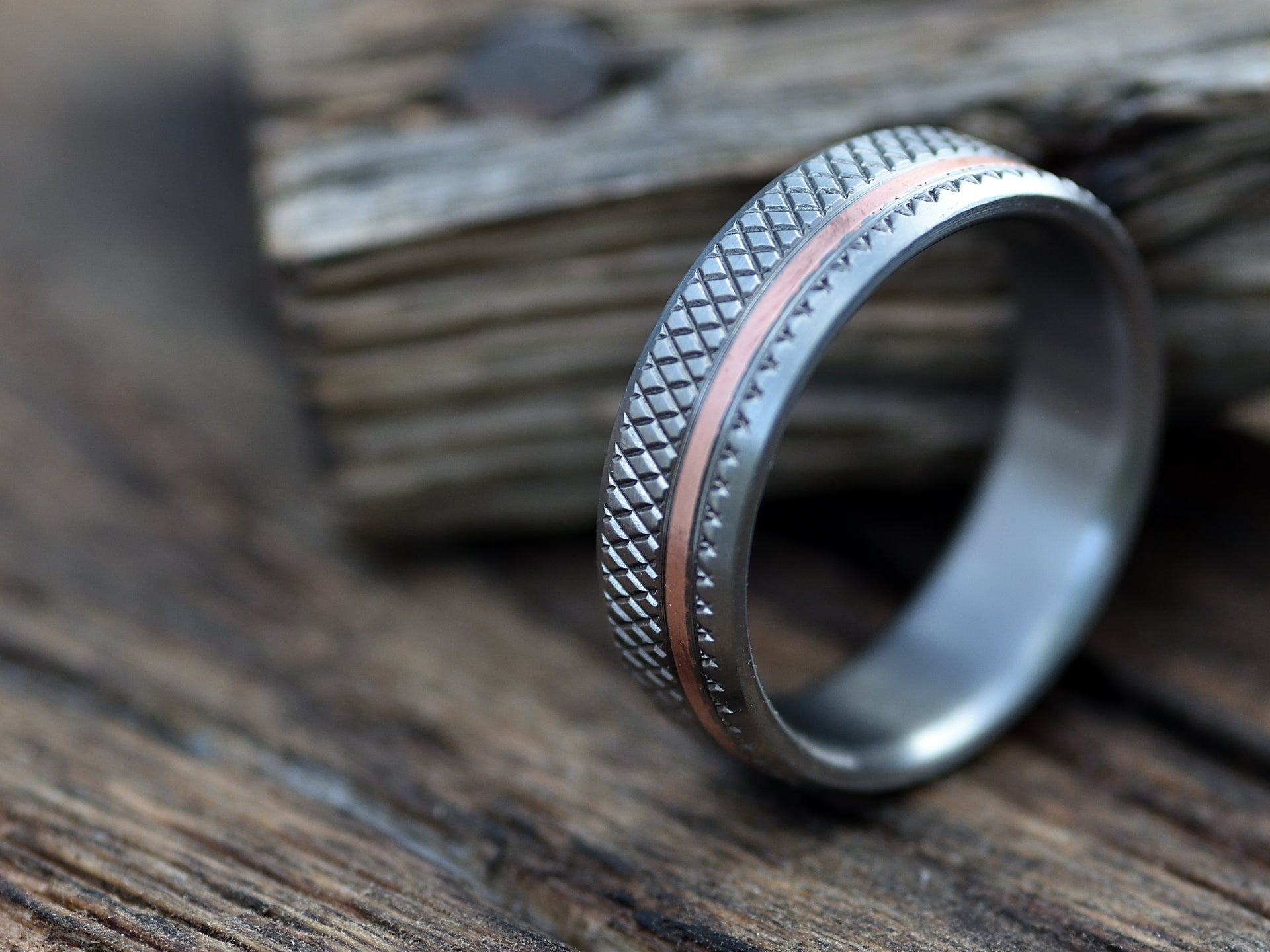 Titanium and platinum sale mens wedding bands