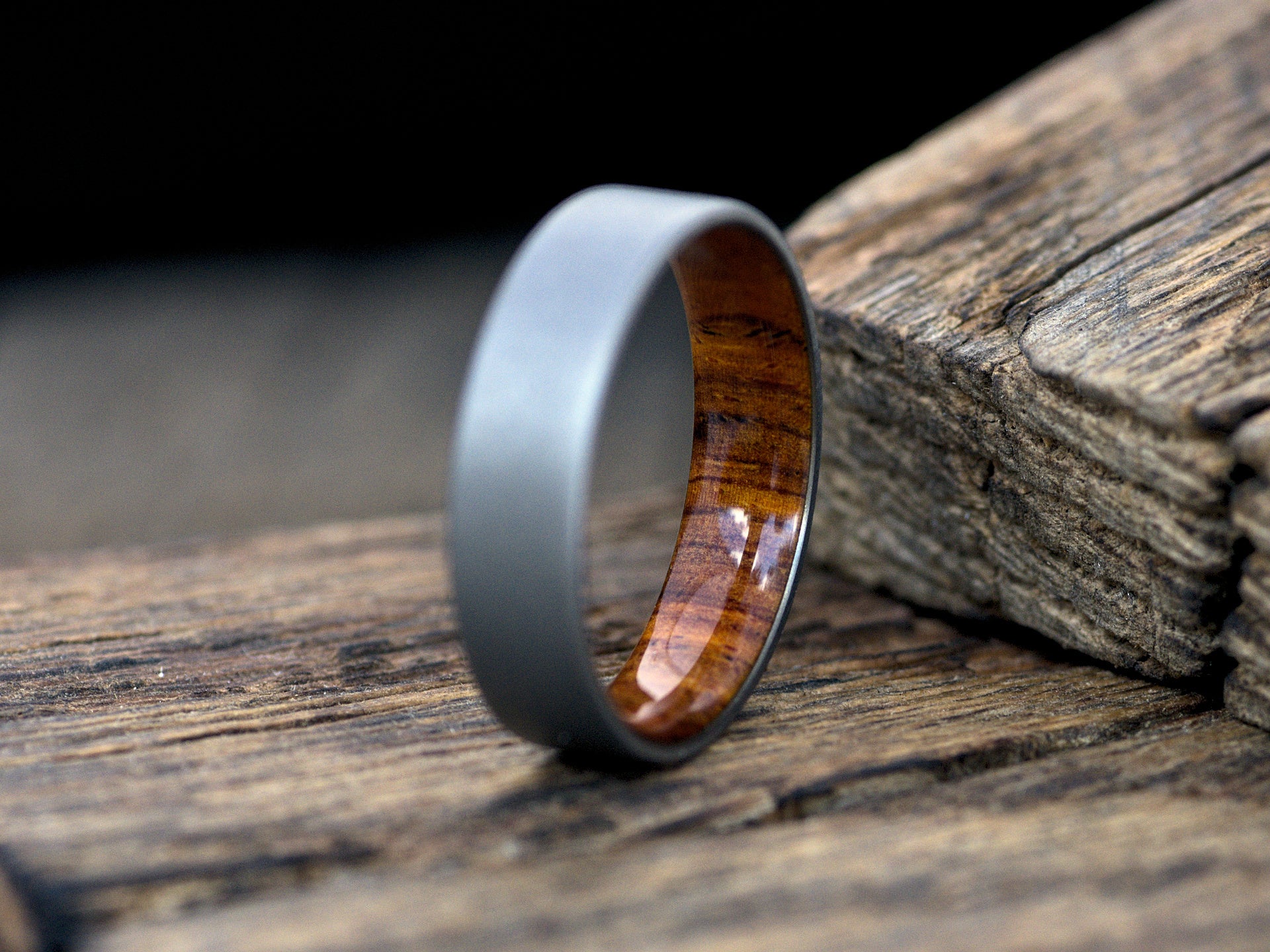 Wood deals metal ring