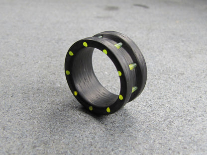 Catalyst - Carbon Fiber and Neon Green Ring