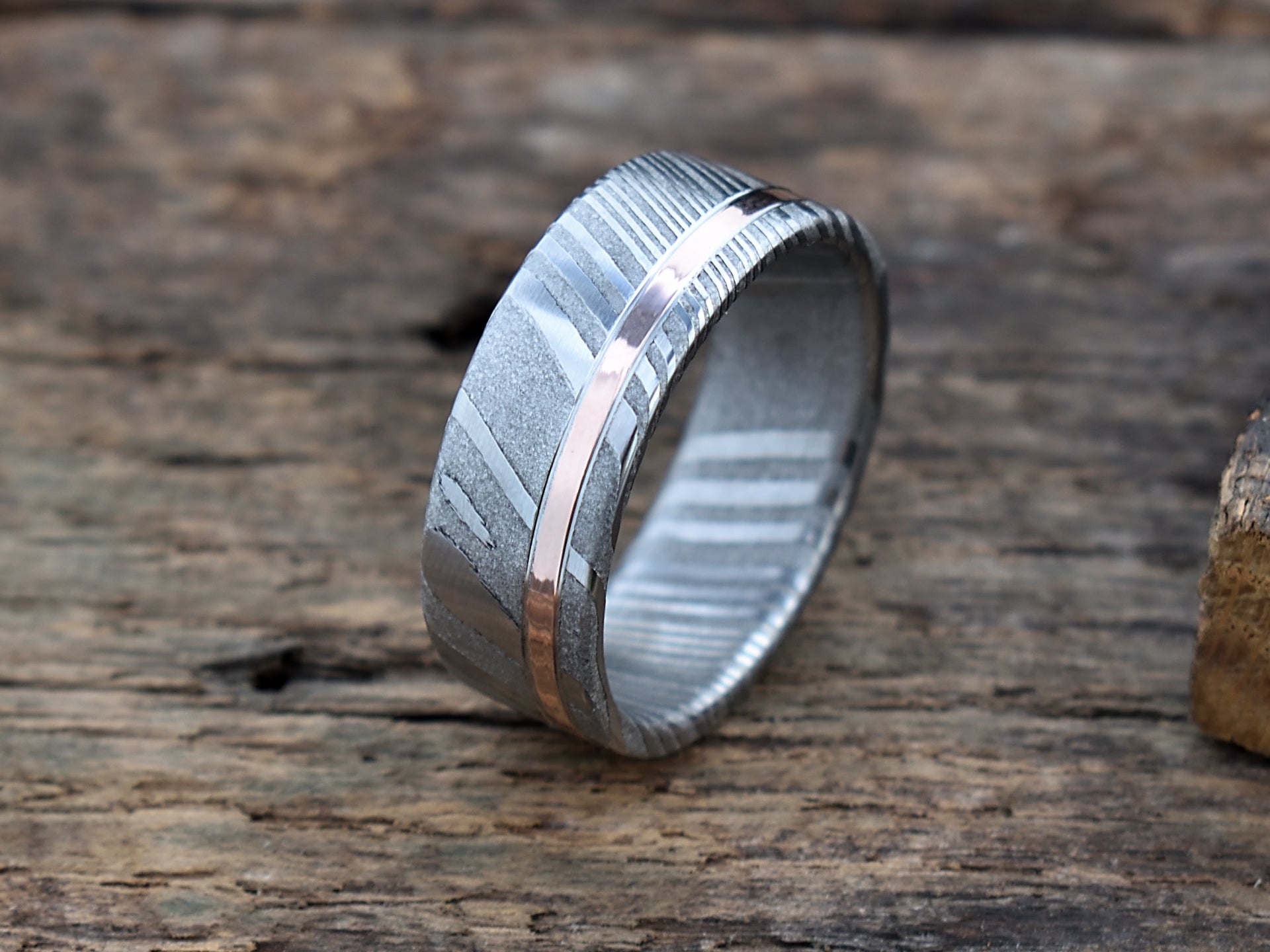 Stainless Steel Rings for Men Wedding Ring Cool Simple Band 8mm Width 3Pcs  A Set | eBay