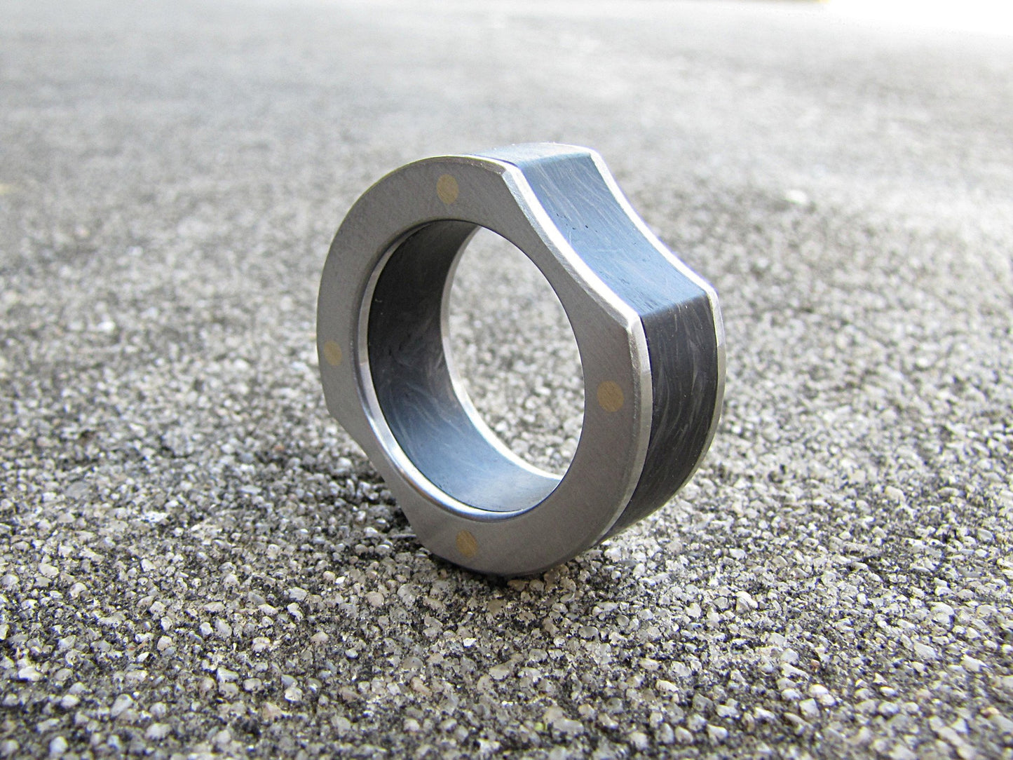 Magnitude - Forged Carbon Fiber and Titanium Ring