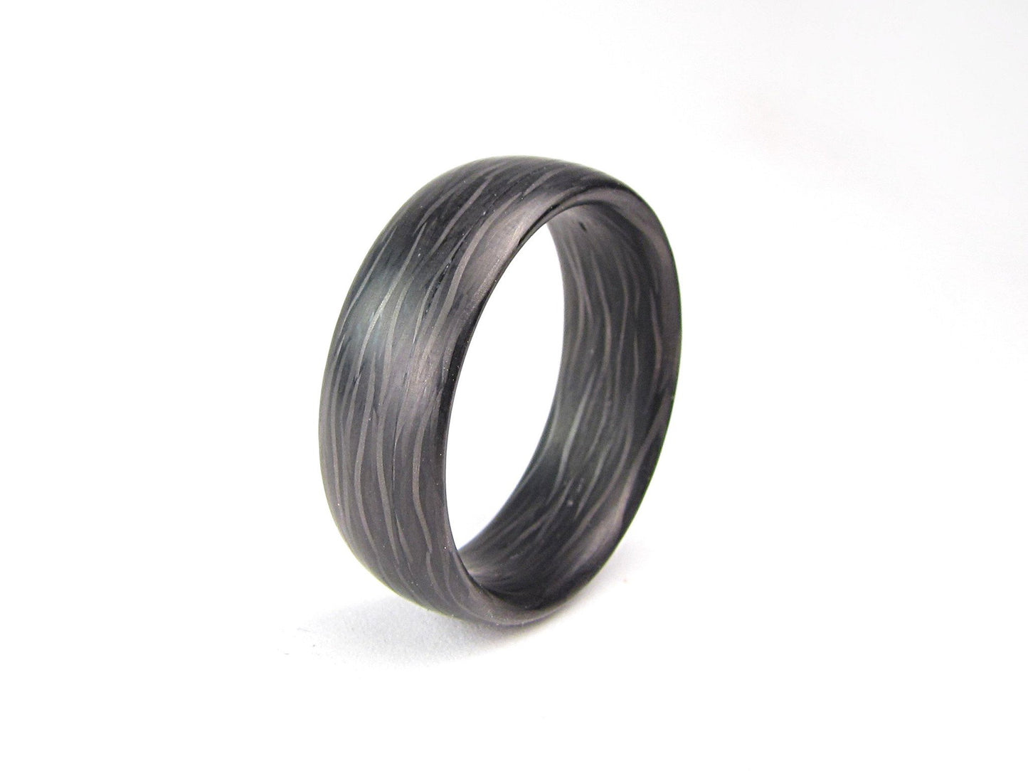 Fade - Side Cut Carbon Fiber Men's Wedding Ring