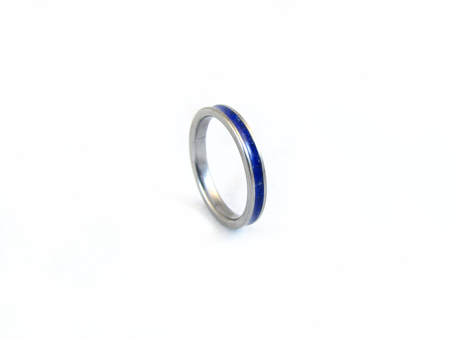 Deep Blue Cosmic- Women's Titanium And Lapis Ring