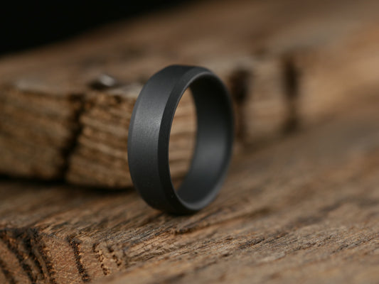 Singularity - Matte Black Titanium Ring