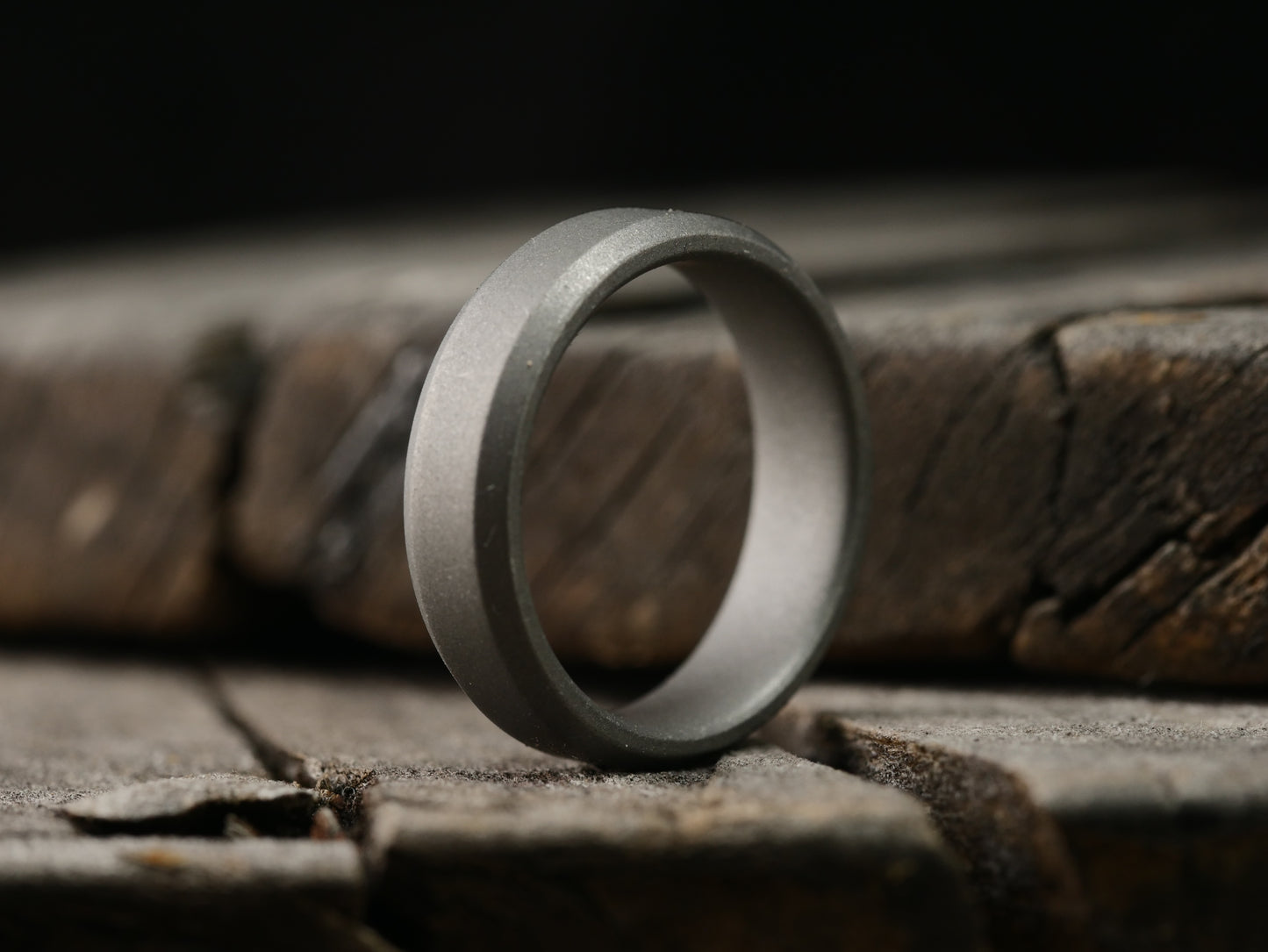 Singularity - Stonewashed Titanium Ring
