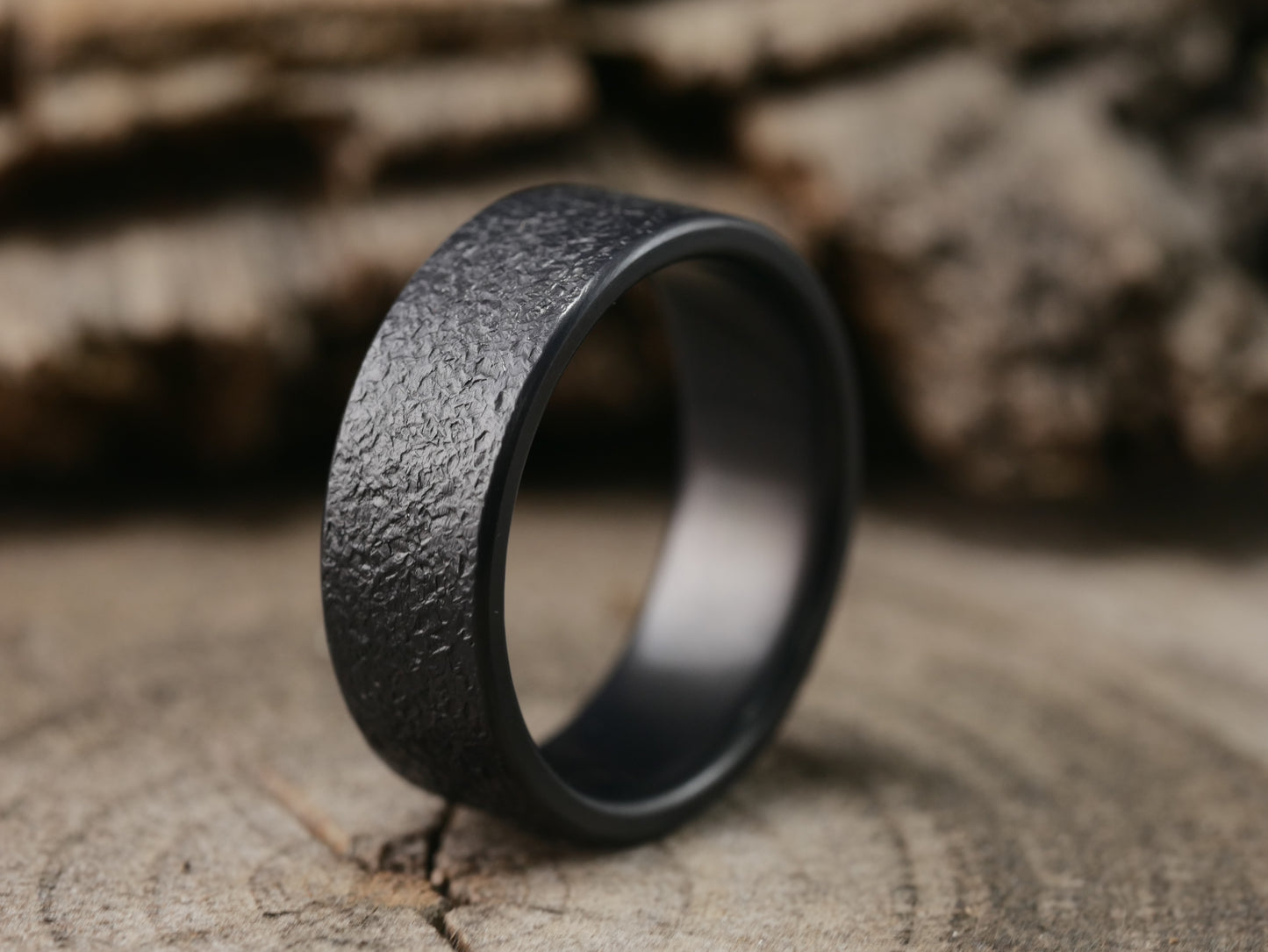 Grit - Black Titanium Ring