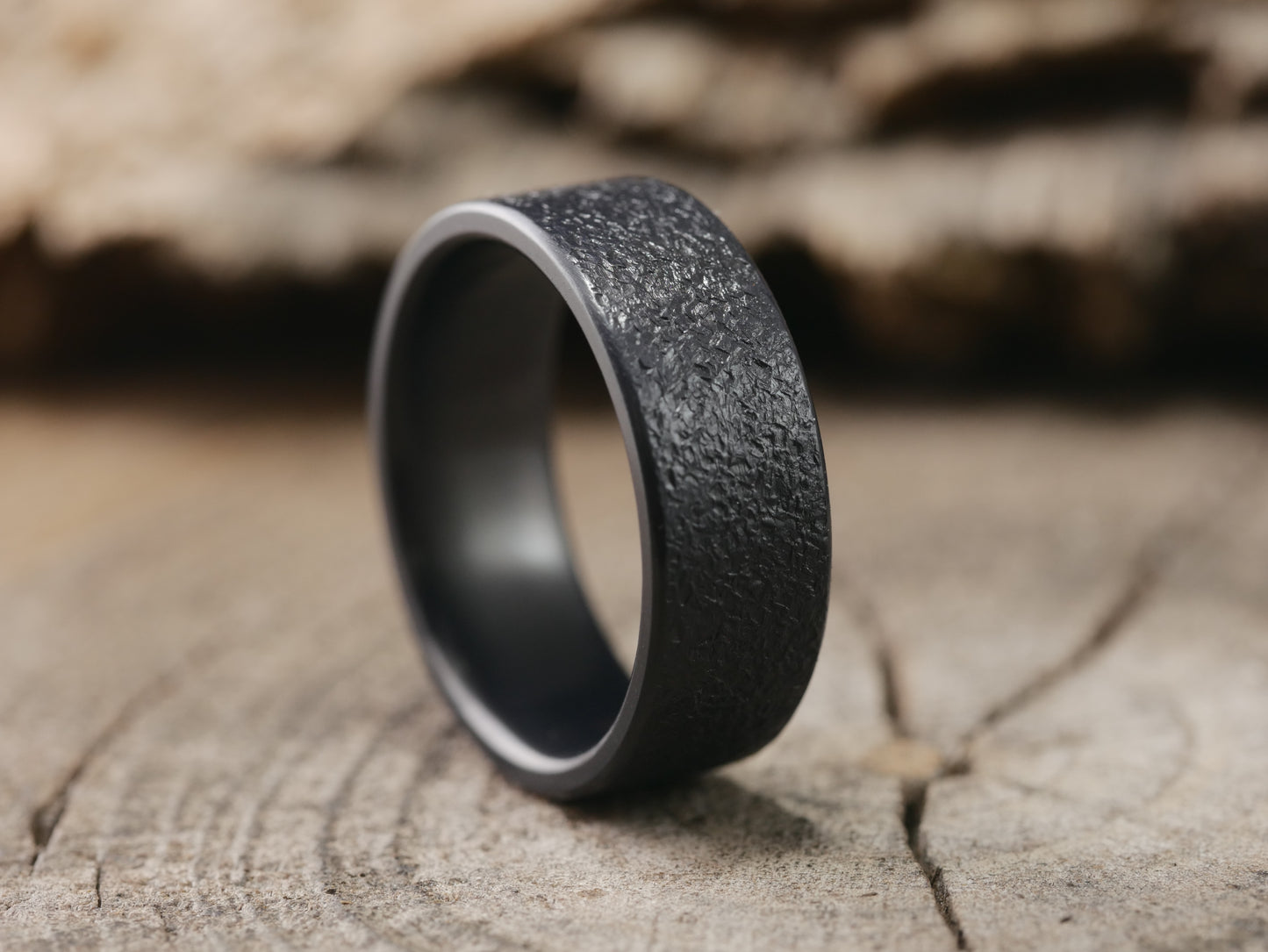 Grit - Black Titanium Ring