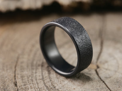 Grit - Black Titanium Ring